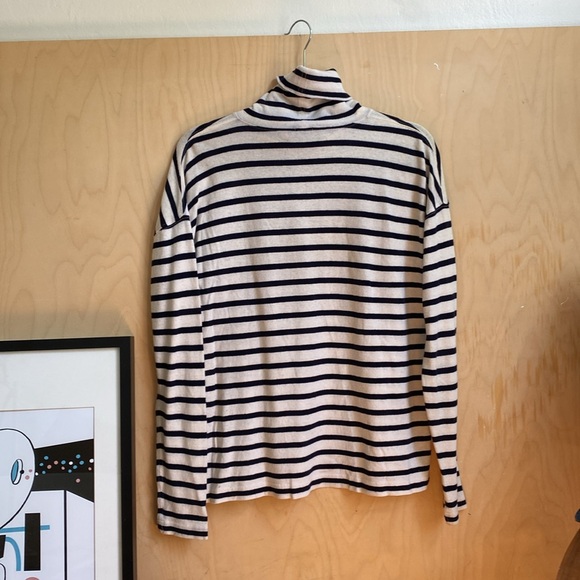 JCrew | Strip Turtle Neck Top S - Picture 4 of 7